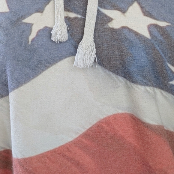 American Flag Fleece Lined Hooded Sweatshirt - Picture 6 of 11